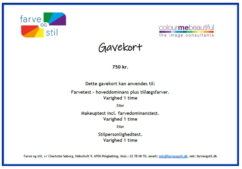 Gavekort